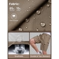 thumbnail image 3 of Pantalones cortos cargo de senderismo FREE SOLDIER para hombre, resistentes al agua, 38 W, 3 of 7