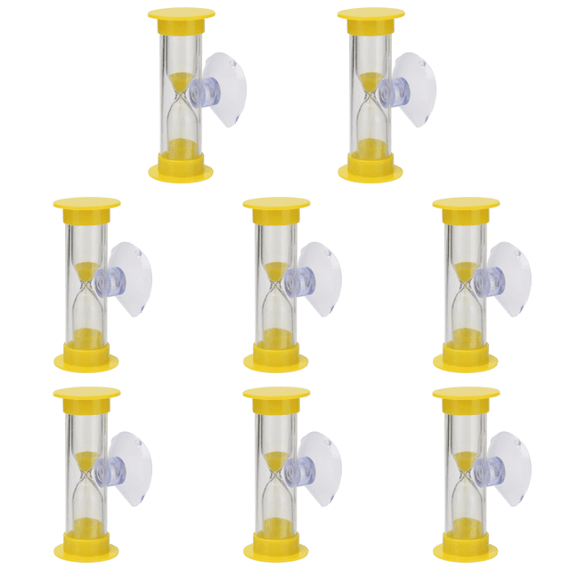 Ventosa 3 Minutos Regalo Perfecto Relojes de Arena para Niños Adultos Amarillo