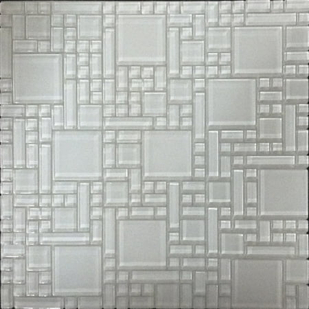 - Glass Mosaic Wall Tile 12in.x12in.x6mm - #04103 - 6 tiles/6 sq.ft