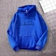 thumbnail image 5 of Sudaderas con capucha informales para mujer Otoño Invierno nuevo Tricolor Colorblock estampado de letras cuello redondo manga larga suéter femenino, 5 of 5