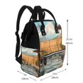 thumbnail image 2 of Fuzoiu Tranquil Garden Landscape Print Diaper Bag Backpack,Baby Essentials Travel Tote,Multi function Waterproof Diaper Bag, Travel Essentials Baby Bag - Unisex, 2 of 6