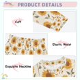 thumbnail image 3 of FORMRS Toddler Unisex Long Sleeve Top and Pants Pajama Set 2-Piece Sleepwear, Sizes 18M-8Y, Beige Sunflower Pattern, 3 of 6