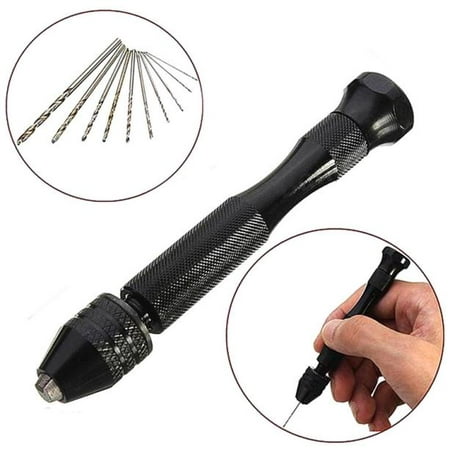 Precision Pin Vise Model Hand Drill Set with Twist Drill Bits 2019 Set of (Best Hand Drills 2019)