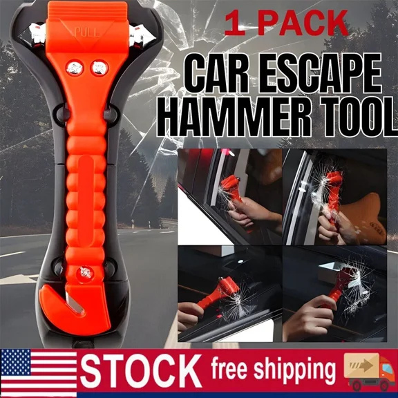 Emergency Escape Tool Auto Car Window Glass Hammer Breaker Seat Belt Cutter