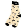 thumbnail image 5 of Urban-Peacock Men's Novelty Fun Crew Socks - French Bulldog - Beige, 5 of 5