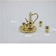 thumbnail image 2 of 6pcs Oro Metal Tapa De Té Tetera Tazas Conjunto 1:12 Dollhouse Miniaturas Decoración Sunnimix Miniatura de la casa de muñecas, 2 of 8