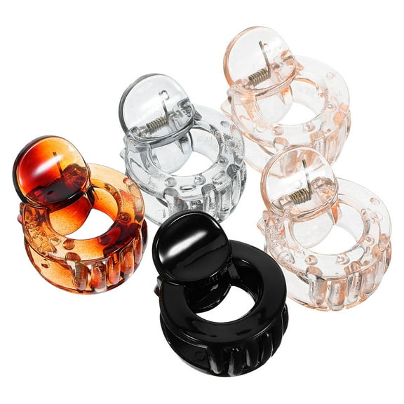 Supvox Fashion Hair Clips Assorted Color Plastic Hair Styling Accessories for Women 5Pcs