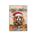 thumbnail image 2 of Merry Christmas Santa Cavalier King Charles Spaniel Scarf Twinkling Lights Xmas Holiday Travel Passport Wallet Dog Lover Gifts PU Leather Passport Holder Cover - 00022, 2 of 5