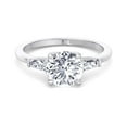 thumbnail image 4 of Beegio - Tapered Baguette Round Cut Moissanite Lab-Diamond Engagement Ring, 4 of 5