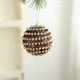 thumbnail image 5 of Adorno Navideño de Espuma con Forma de Bola de Café y Purpurina | Decoración Colgante de Plástico Marrón de 8 Cm | Decoración Festiva | 1 Unidad, 5 of 6