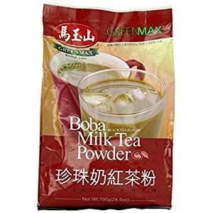 One Free NineChef Spoon + Greenmax Boba Milk Tea Powder  Black Tea  24.5 Ounce (1