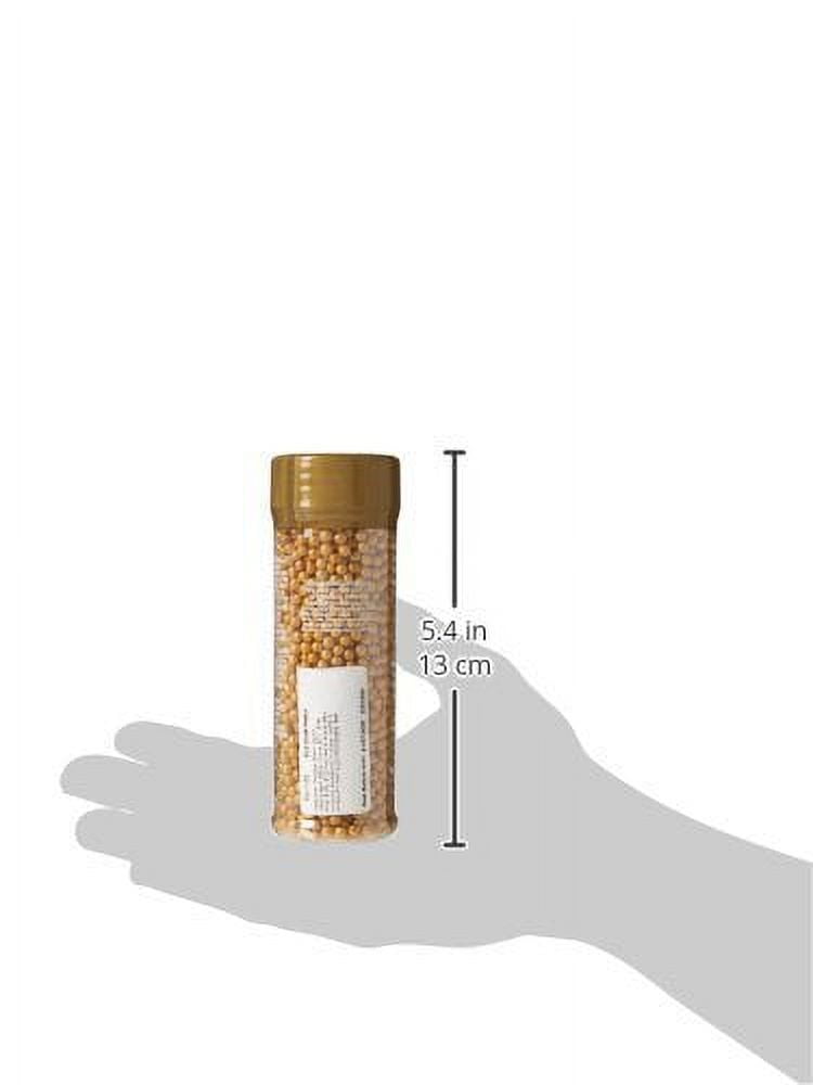 Wilton Gold Sprinkles Metallic Sugar Pearls 4.8 oz. Bottle