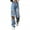 Blue, variant on Women High Waist Ripped Jeans Vintage Straight Wide Leg Baggy Denim Pants Streetwear Boyfriend Jeans