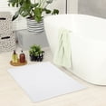 thumbnail image 3 of Unique Bargains Luxury Bath Mat Cotton Absorbent Hotel Spa Shower Floor Towel White, 3 of 7