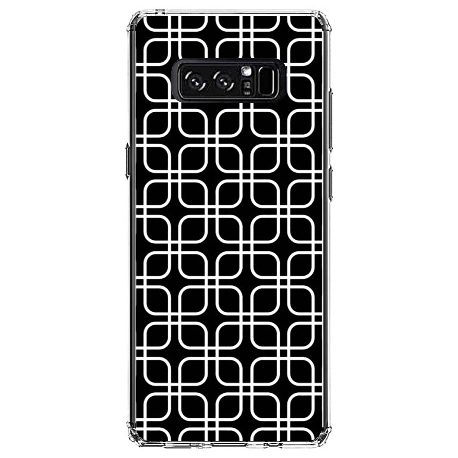 DistinctInk Clear Shockproof Hybrid Case for Samsung Galaxy Note 8