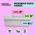 thumbnail image 2 of Cocinillo para pasta Kitchen Discovery para microondas, antiadherente, con tapa, 2 of 7