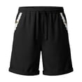 thumbnail image 6 of Women's Soft Cotton Blend High-Waisted Casual Shorts, Pull-On Elastic Waistband with Drawstring, Side Pockets for Essentials, Tummy Control Fit for Flattering Shape, Everyday, 6 of 7