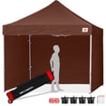 thumbnail image 7 of ABCCANOPY 10 ft x 10 ft Metal Pop-Up Commercial Canopy Tent with walls, Brown, 7 of 7