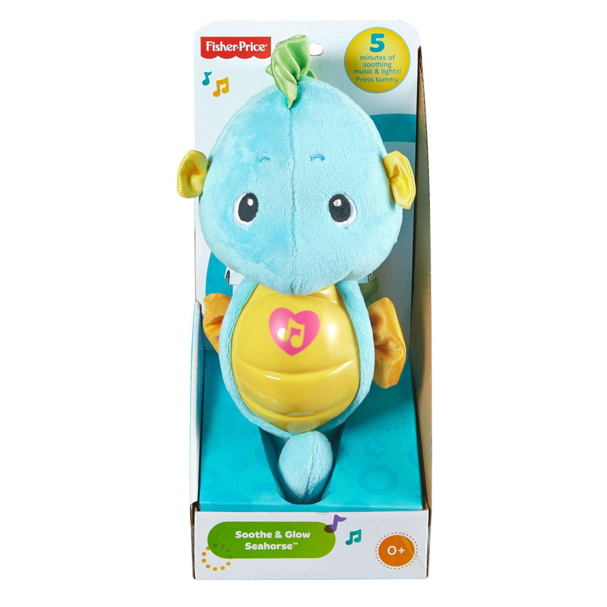 Fisher Price Blue Soothe & Glow Musical Baby Seahorse tested and work 