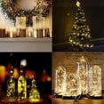 thumbnail image 3 of POINTERTECK Copper Wire LED Lights String Solor Waterproof Holiday Lights Party Decoration 100/200 Beads 8 Modes warm white 12m, 3 of 9