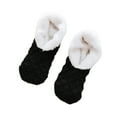 thumbnail image 1 of Ladies Warm Solid Color Floor Socks Non Slip Plush Knitted Coral Fleece Socks, 1 of 3