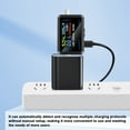 thumbnail image 4 of Tignapoo Multimètre Numérique Intelligent avec Port Type-C - Testeur de Capacité de Batterie en Temps Réel, Support de Protocole de Charge Rapide, et Mémoire de Données à 9 Groupes pour Ordinateurs Portables et Appareils (6527-T), 4 of 6