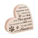 thumbnail image 5 of Perro Gato Recuerdo Letrero de madera Corazón Recuerdo Duelo Regalos conmemorativos Robusto Patrón de huellas rústicas y cálidas para la decoración de Yinane placa conmemorativa, 5 of 8