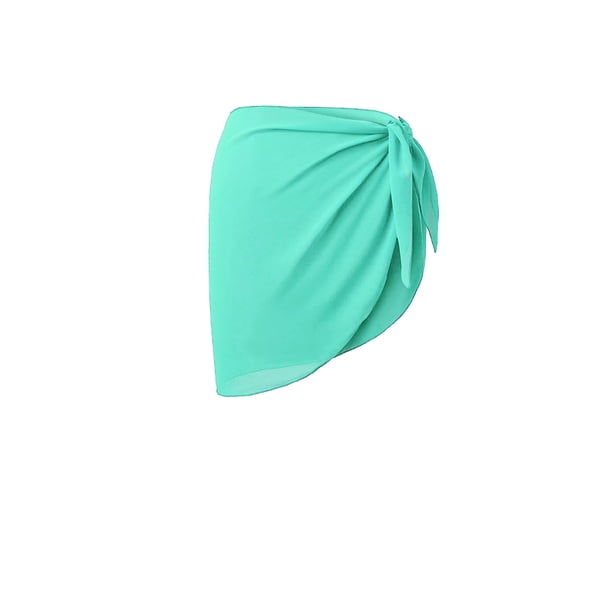 Eigraketly Sarong Coverups Traje de baño Wrap Traje de baño Protección solar Ropa de gasa con corbata abierta ajustable Traje de baño para Traje de baño verde Eigraketly OD017123-08