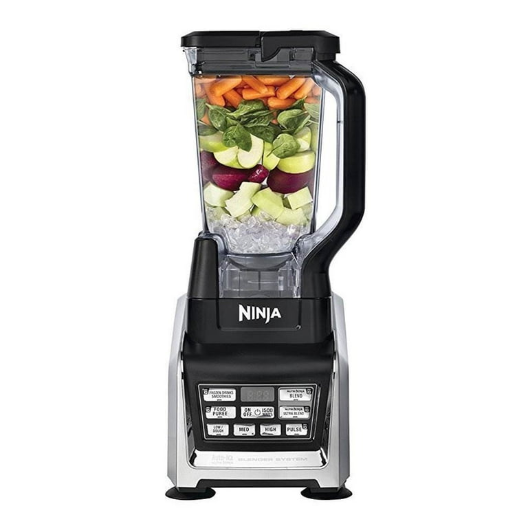 Nutri Ninja BL487 Auto-iQ Pro Food Smoothie Blender w/ Processor & Blade  WORKING