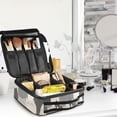 thumbnail image 5 of FORMRS Travel Makeup Bag Large Capacity Train Case Cosmetic Organizer with Adjustable Dividers, Gray Cute Cats, 5 of 8