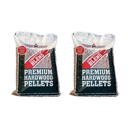 Camp Chef Smoker Grill Competition Blend Hardwood Pellets, 20 lbs (2 (Best Gamo Pellets For Hunting)