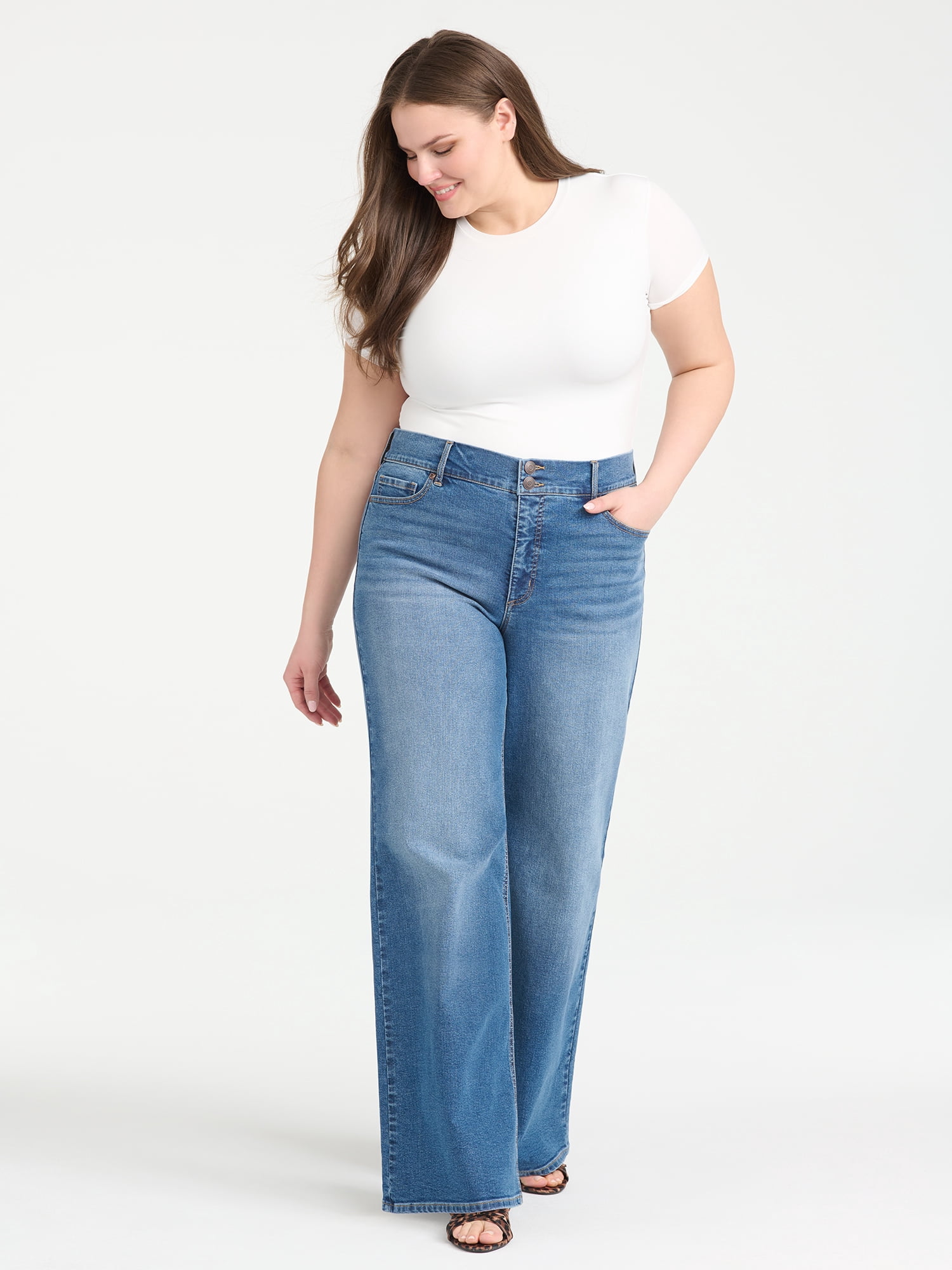 Sofia Vergara Women's Plus Size Margot Super Wide Leg Sizes 14W-26W