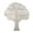 White Large Carved Scroll Tree Asymmetrical 71" x 3" x 79", variant on DecMode White Mango Wood Large Carved Tree Wall Decor with Scrollwork