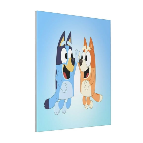 Saiise Bluey Frameless Wall Art for Home Decor,Modern Abstract Canvas Prints,High-Quality Artwork for Living Room, Bedroom, Office, and More,Ready to Hang, Vibrant Colors- 8"x10"