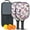 Black-1, variant on Pickleball Paddles Set Of 2, Fiberglass Surface, Vintage Floral & Butterfly, 4 Balls & Bag