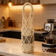 thumbnail image 6 of Handwoven Water Bottle Sleeve - Portable Cup Holder with Handle for Tea Coffee and Water Bottles Travel, 6 of 6