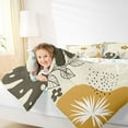 thumbnail image 4 of jejeloiu Kawaii Flowers Blossom Queen Comforter Set,Vintage Bohemian Style Bedding Sets,Tropical Monstera Leaf Bedding Comforter Set For Girls Teens,Super Cozy Room Decor Reversible,3-Piece, 4 of 8