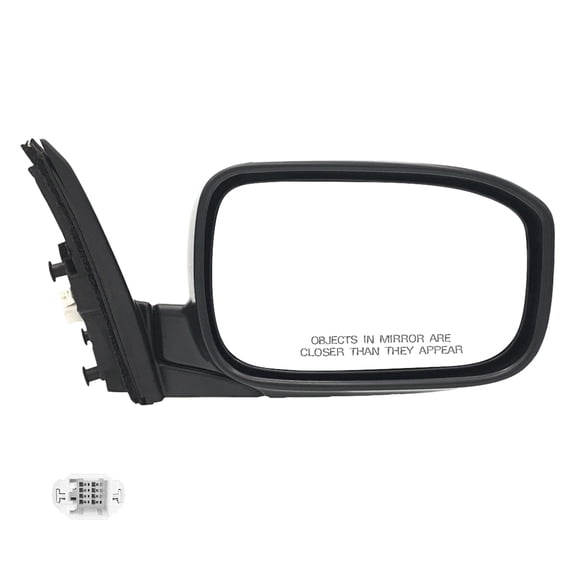 Right Passenger Side Power Foldaway View Mirror Black Smooth For 2003-2007 Honda Accord