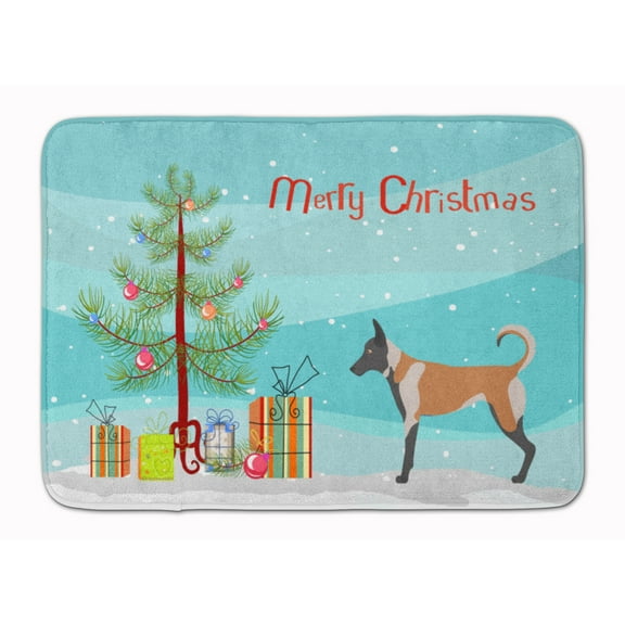 Belgian Malinois Christmas Machine Washable Memory Foam Mat