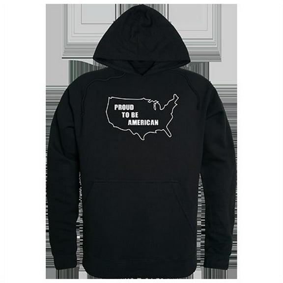 Rapid Dominance  PTB American Graphic Pullover Sweatshirt, Black - Extra Large