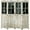 Natural#29, variant on 6' Tall Brown Wicker Weave 3-Panel Room Divider Privacy Screen - Wooden Folding Partition with Arched Top for Home, Office & Dorm