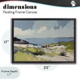 thumbnail image 4 of Stupell Industries Coastal Coastal Green Breeze Black Floating Frame Canvas Art, 25 x 17, by Elara Yasna, 4 of 8