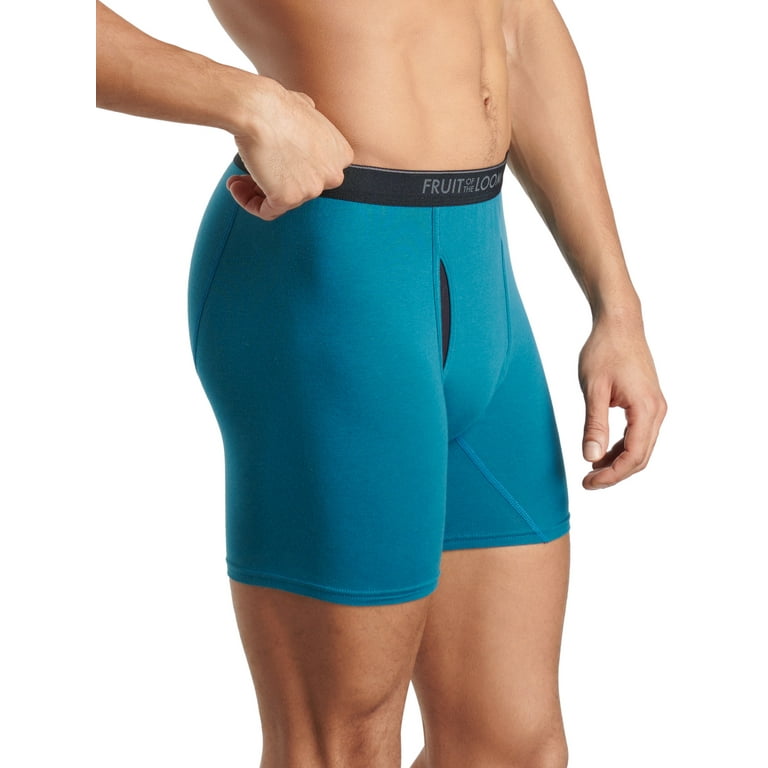 Fruit of the Loom Men's Cotton Stretch Boxer Brief (Pack of