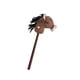 thumbnail image 3 of Caballo de juguete de palo de peluche realista y resistente para juegos de simulación. Café, 3 of 9