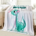 thumbnail image 2 of Dinosaur Blanket for Girls - Jurassic Dino World Park Kids Blanket - Dinosaur Room Decor for Girls, Jurrassic Dinosaur Gifts Soft Flannel Sofa Bed Throw Blanket 50x60 Inch Toy, 2 of 5