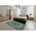 thumbnail image 4 of Ahgly Company Indoor Rectangle Patterned Mint Green Area Rugs, 8' x 10', 4 of 6