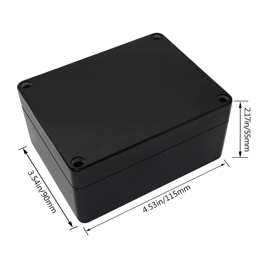 2pcs Black Plastic Project Power Protector Case Junction Box 55*39*27mm  FBB 
