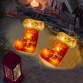 thumbnail image 6 of Vikakiooze Christmas Stockings Christmas Window Decoration Lights Battery Operated Christmas Indoor Lights Window Hanging Decoration Lights Party Christmas Gift, 6 of 7