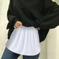 thumbnail image 3 of Birdeem Womens Layered Tiered Sheer Solid Color Extender Half Slip Plus Size Skirt, 3 of 9