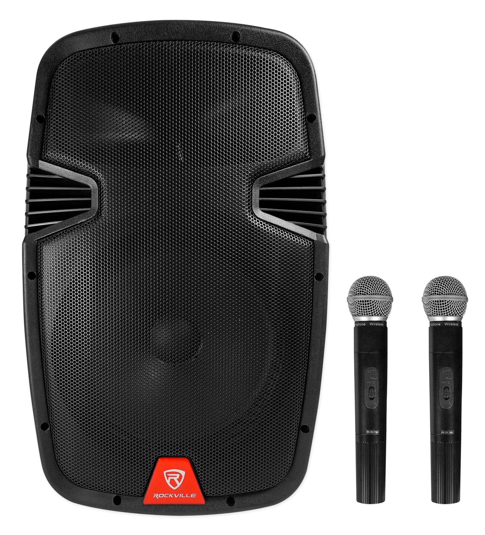 Rockville 12" Portable YouTube Karaoke Machine/System w/ 4 Mics See Description!